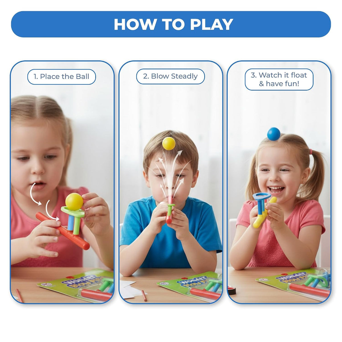 RATNA'S 7651 Wonder Blow Pipe Floating Ball Set Toy