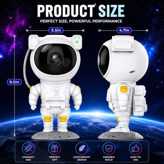 MAHEK ENTERPRISE ASTRO-LAMP-01 Astronaut Galaxy Projector Night Light Toy
