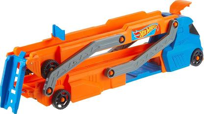 Hot Wheels City Speed Track Transporter and 1:64 Scale Car