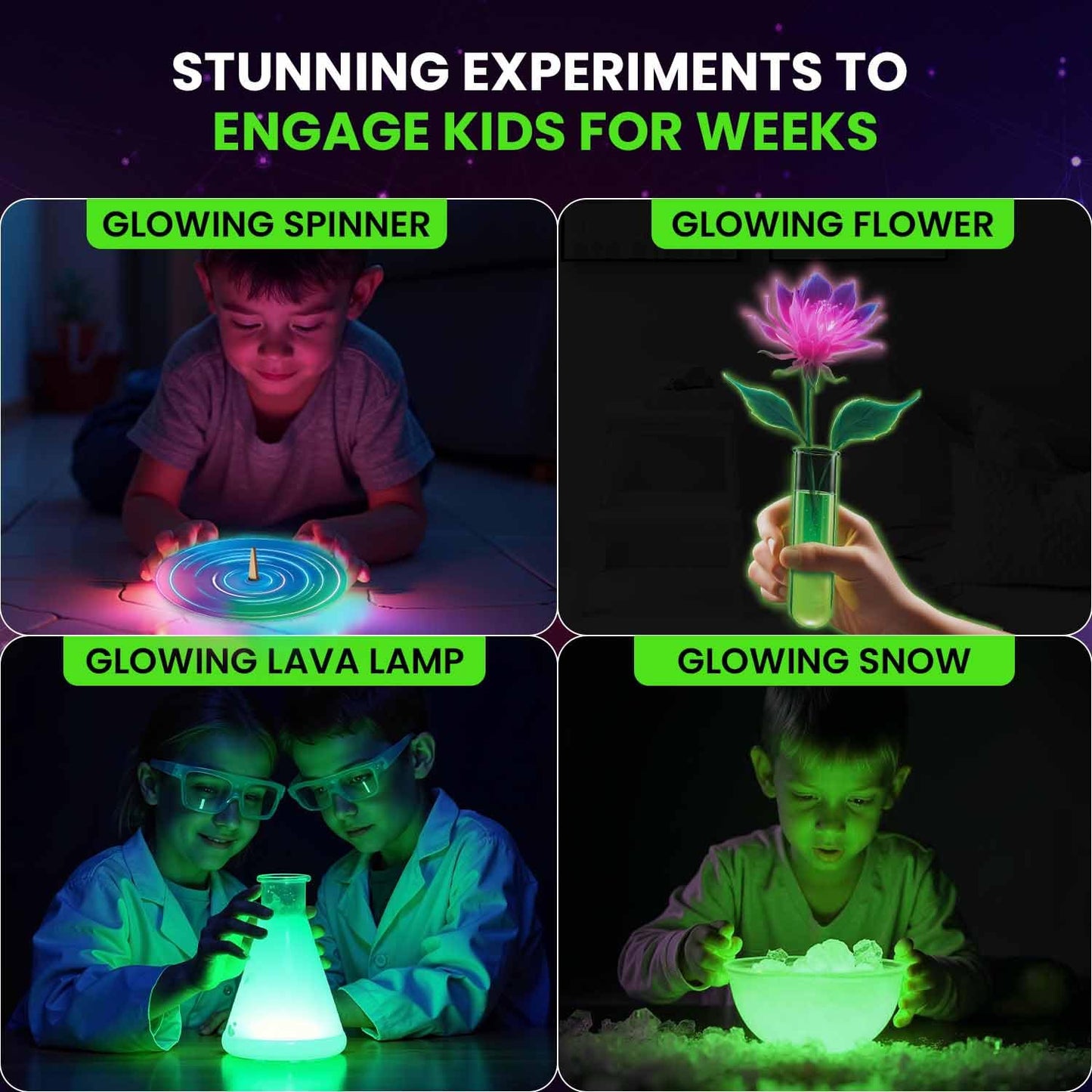 Smartivity Magic Glow-in-the-Dark Science Lab Kit for Kids STEM Experiments