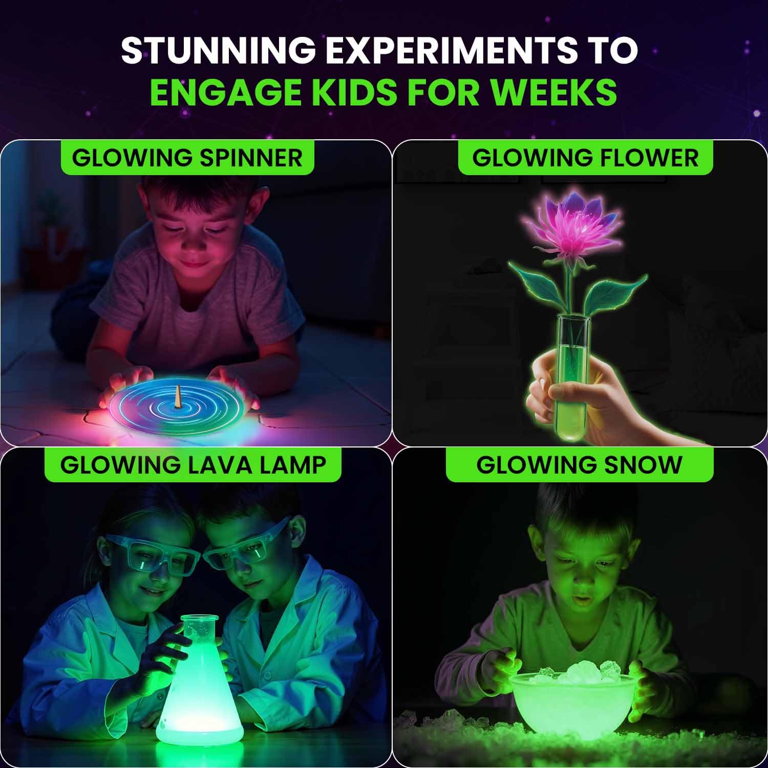 Smartivity Magic Glow-in-the-Dark Science Lab Kit for Kids STEM Experiments