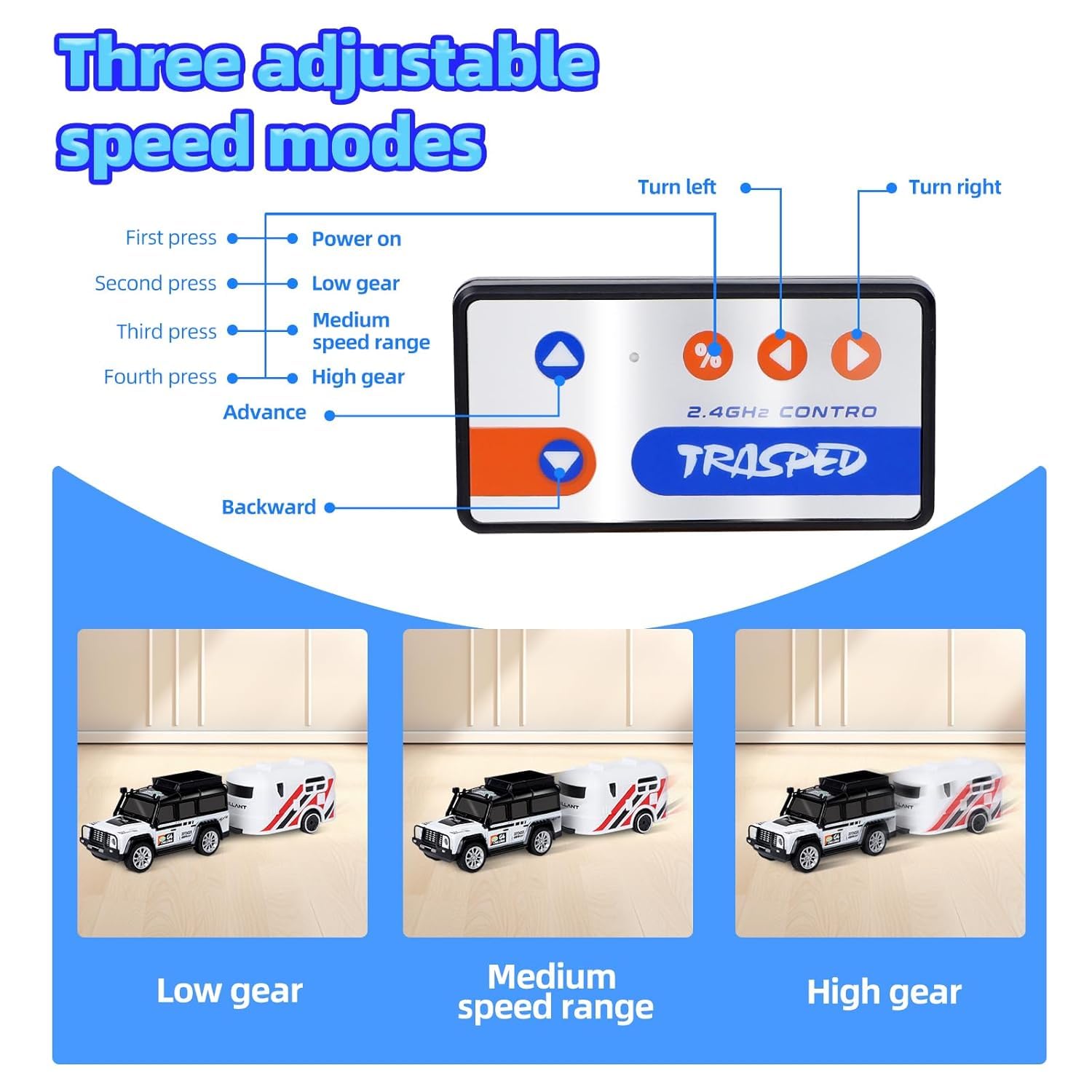 Bestie Toys Mini 1:64 Scale Alloy Off-Road RC Jeep Toy