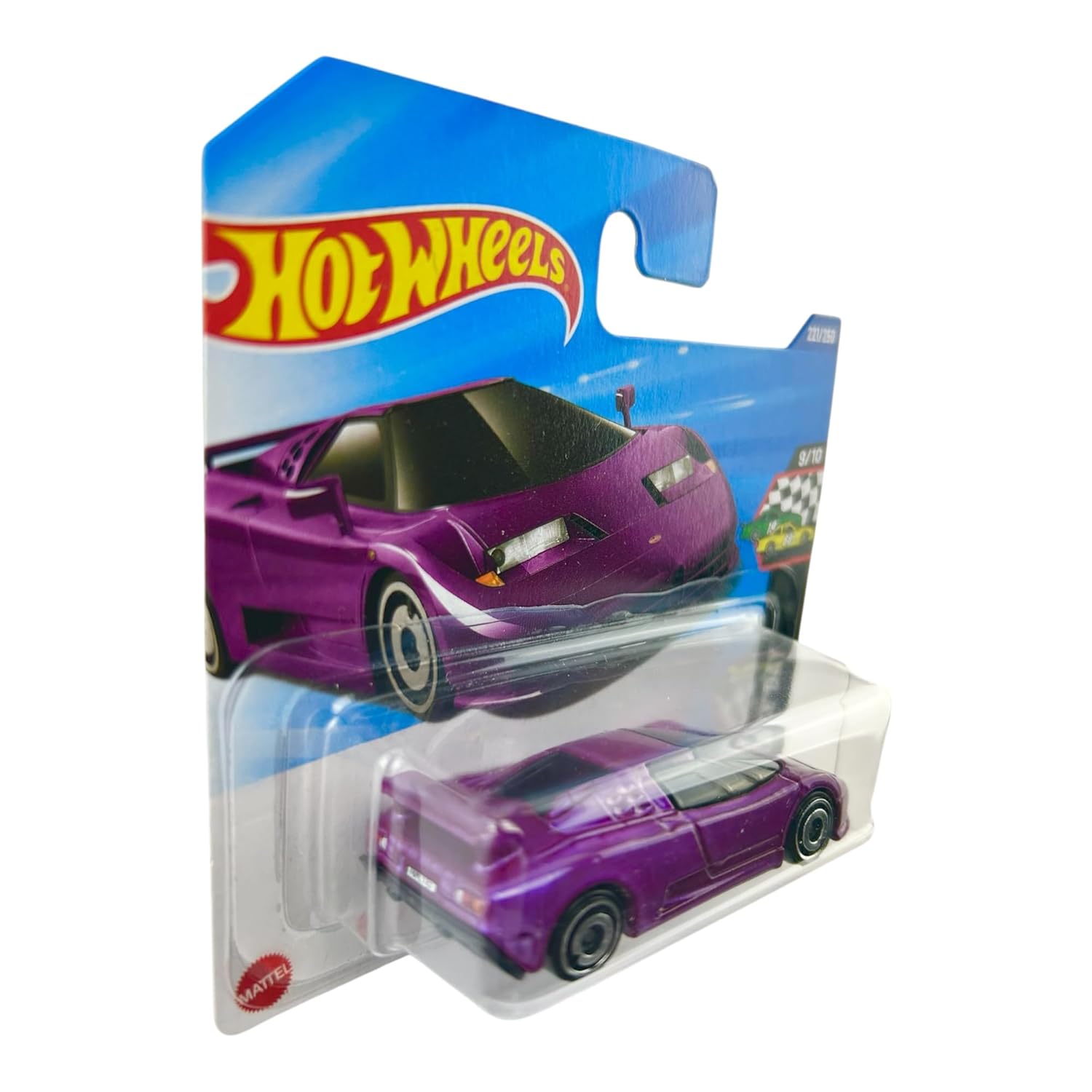 Hot Wheels 94 Bugatti EB110 Purple Race Day Die-Cast Car