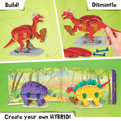 Imagimake Dino Quest 3D Puzzle: Surprise Egg Dinosaur Toy for Kids 5-8