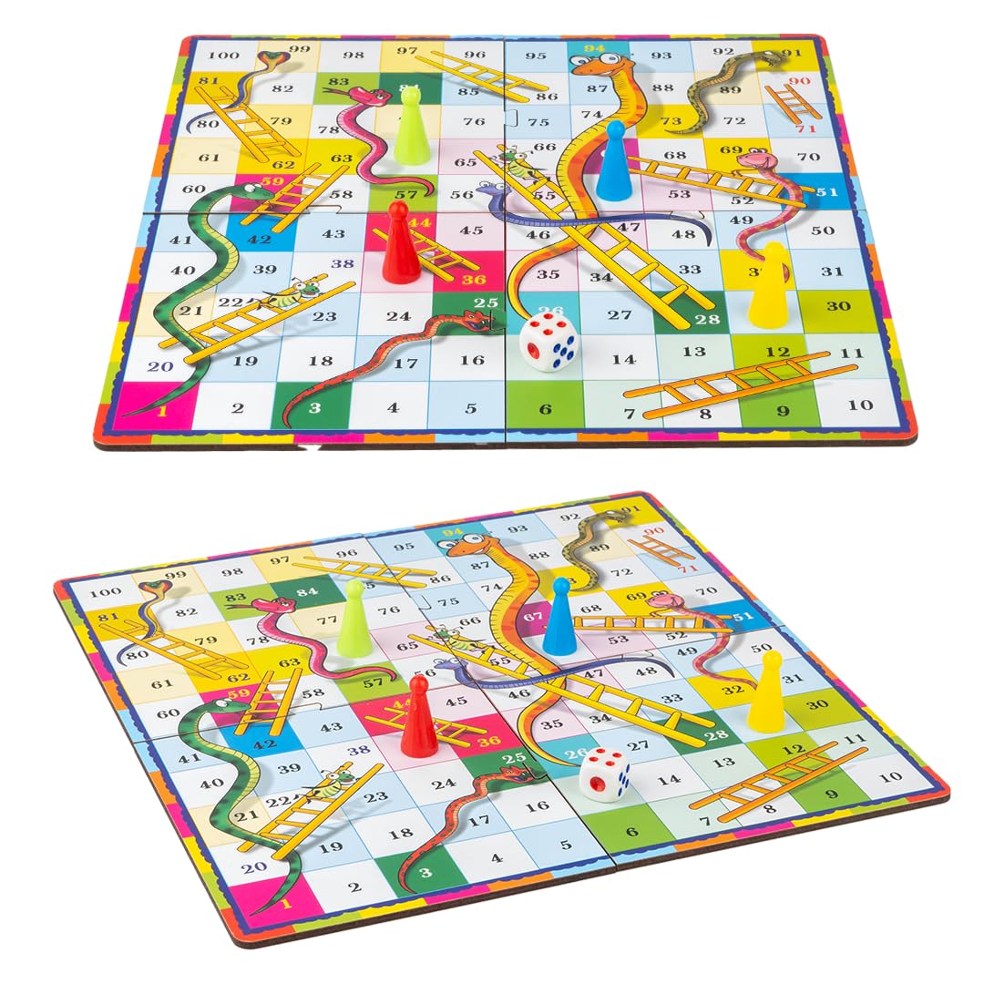 Toysbox 4114 Pocket Snakes & Ladders Travel Board Game Toy