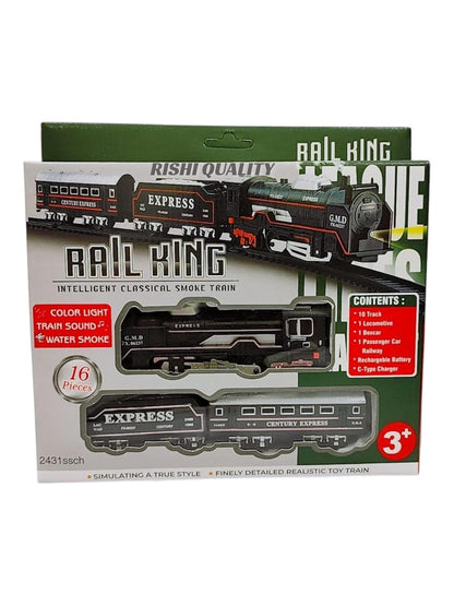Rishi Quality Bump and Go Musical Smoke Toy Train with Lights