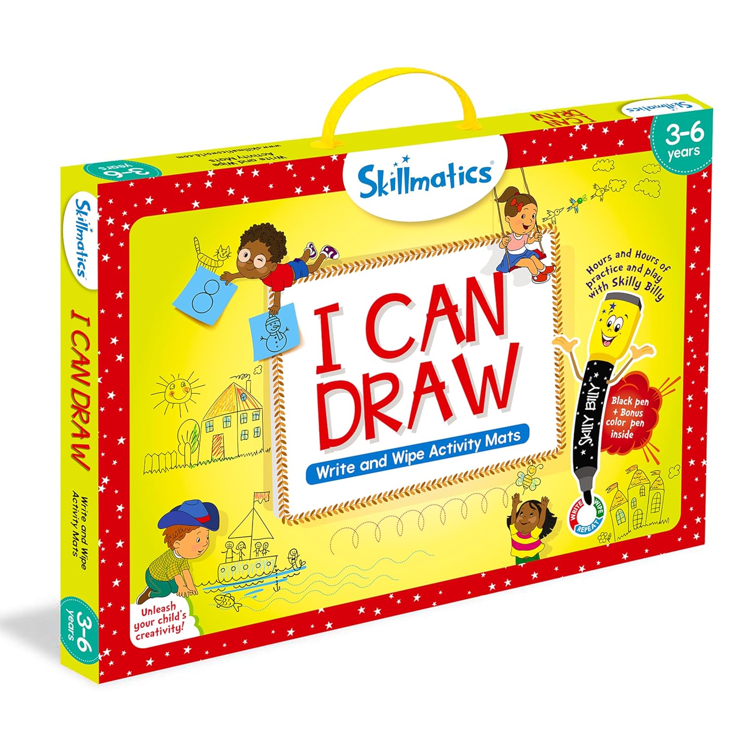 Skillmatics I Can Draw Reusable Activity Mats - Learning Fun Ages 3-6