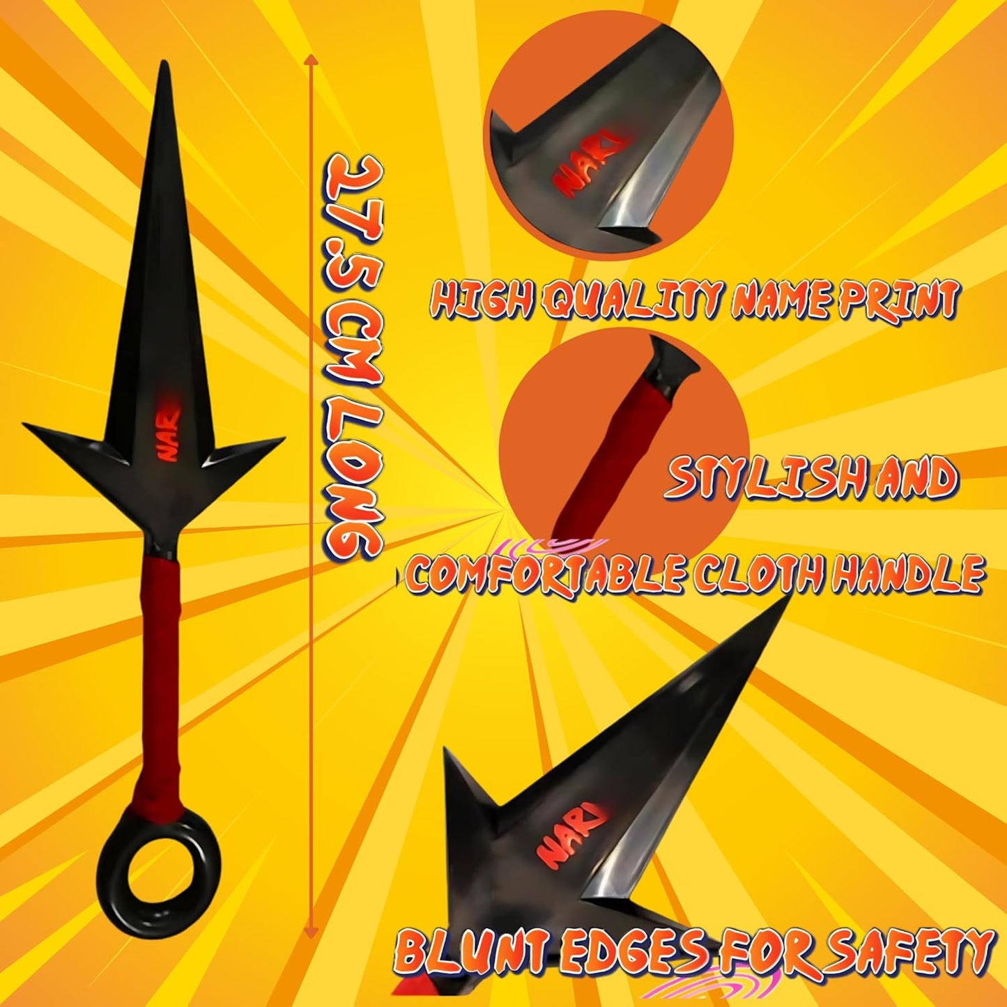Toyzia Naruto Ninja Cosplay Kit with Headband Kunai and Shuriken