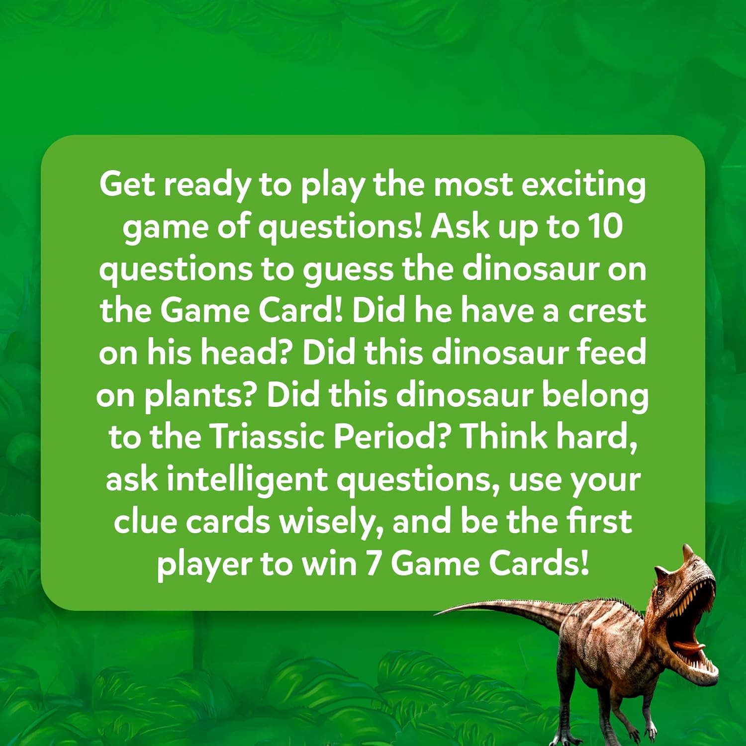 Skillmatics Guess in 10 Dinosaurs Card Game: Ultimate Family Trivia for Kids 8+