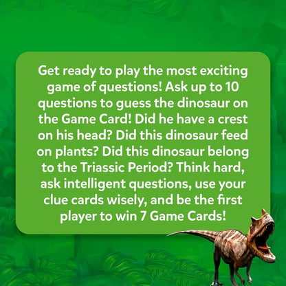 Skillmatics Guess in 10 Dinosaurs Card Game: Ultimate Family Trivia for Kids 8+