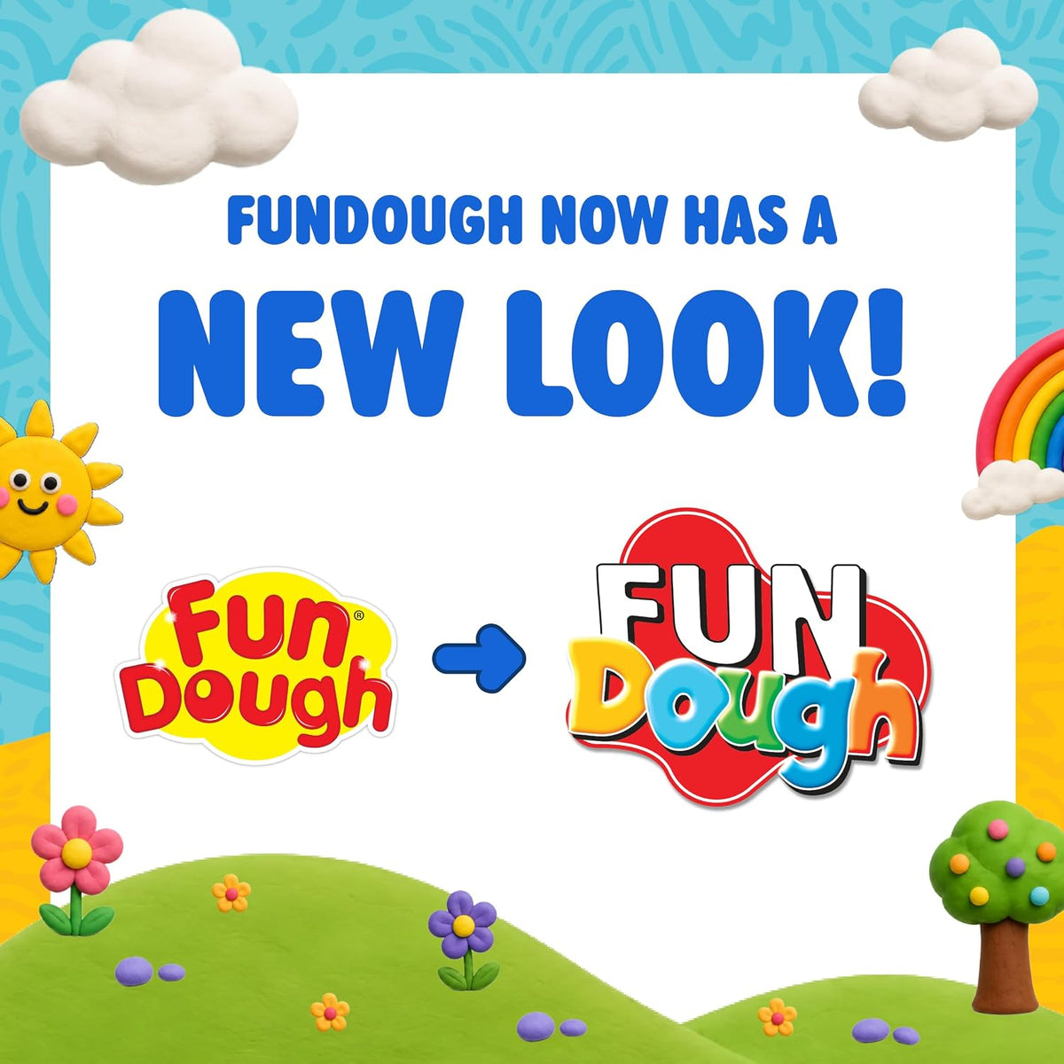 Fundough Box of Colours 12 Tubs Play Dough Set