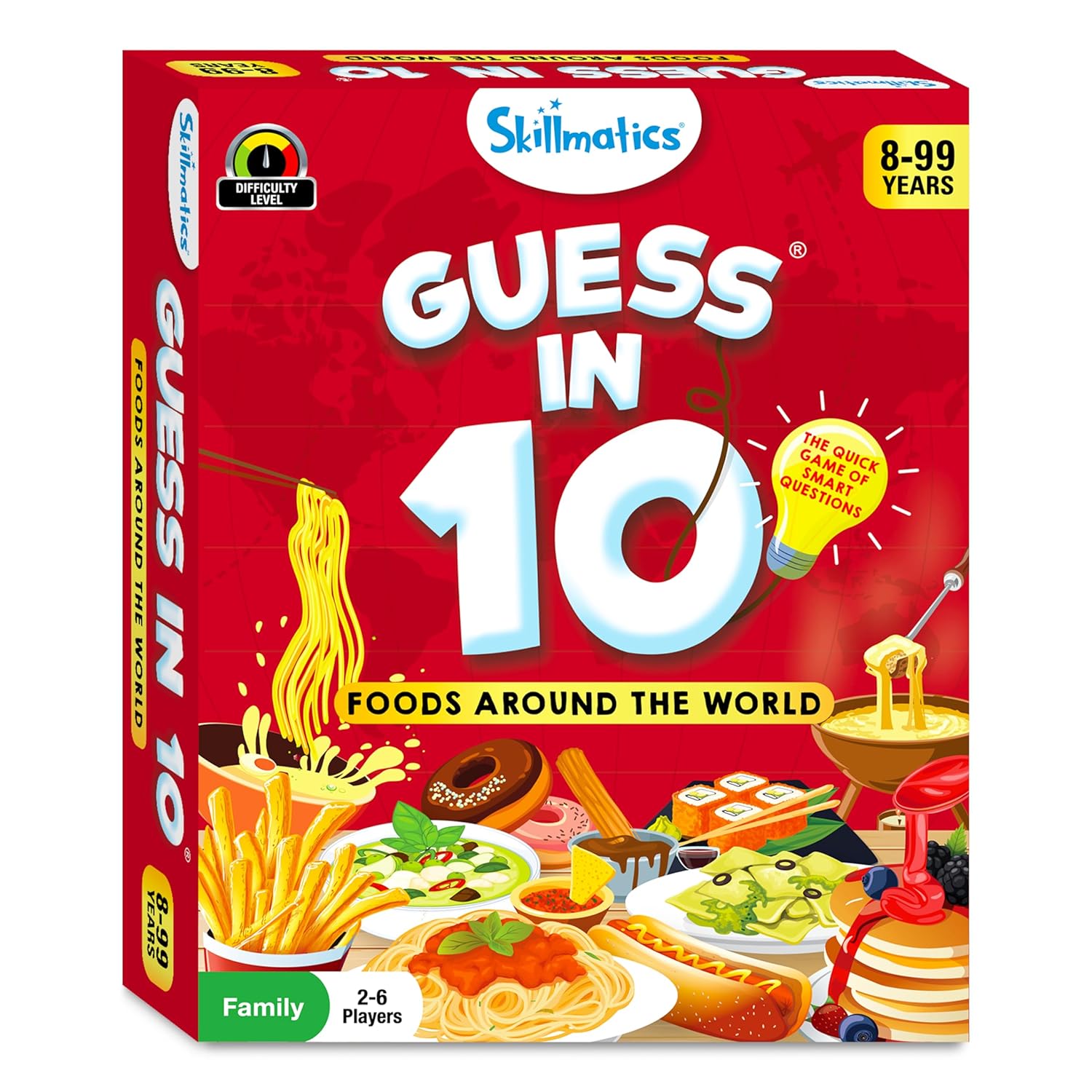 Skillmatics Guess in 10 Foods Around the World Educational Family Card Game