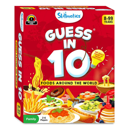 Skillmatics Guess in 10 Foods Around the World Educational Family Card Game