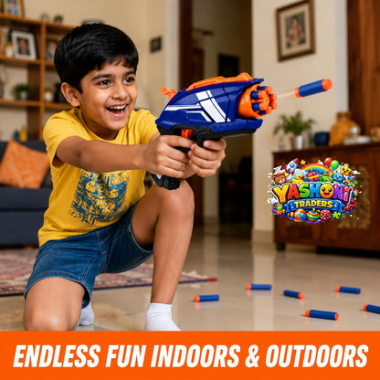 Yashoni Hot Fire Foam Blaster Toy Gun for Kids with 20 Soft Foam Bullets