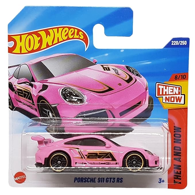 Hot Wheels Pink Porsche 911 GT3 RS Die-Cast 1:64 Scale Vehicle