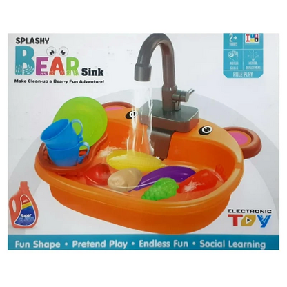 Wash Up Kitchen Set for Boys & Girls | Dish washer toy with running water tap