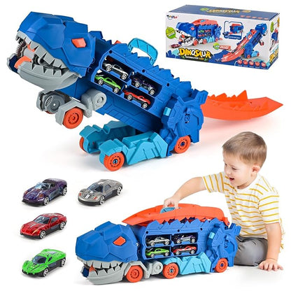 ISMETACU MF-111 Transport Dinosaur Truck Race Track Toy