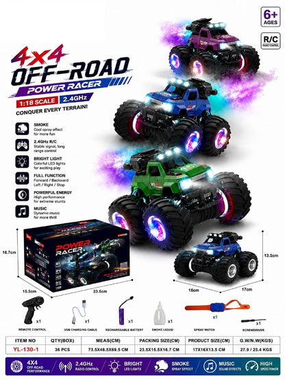 KTRS YL-130-1 Kids 4x4 Off-Road RC Monster Truck Toy