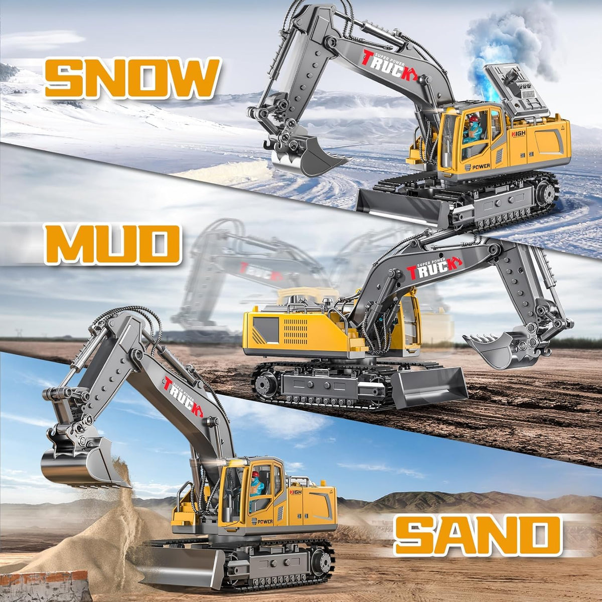 JALKAR JK-215 Remote Control Construction Excavator Toy