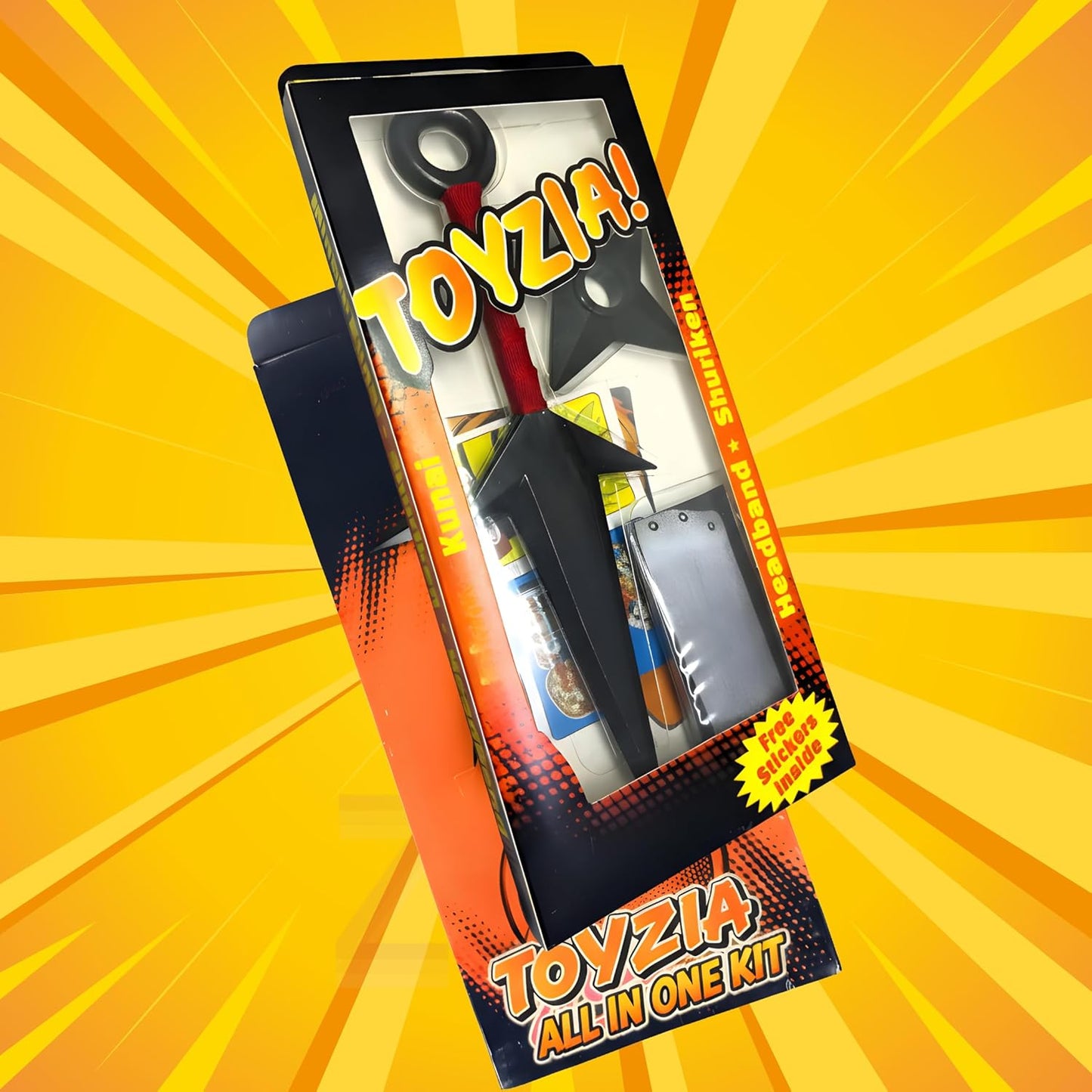 Toyzia Naruto Ninja Cosplay Kit with Headband Kunai and Shuriken