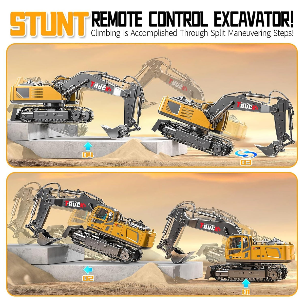 JALKAR JK-215 Remote Control Construction Excavator Toy