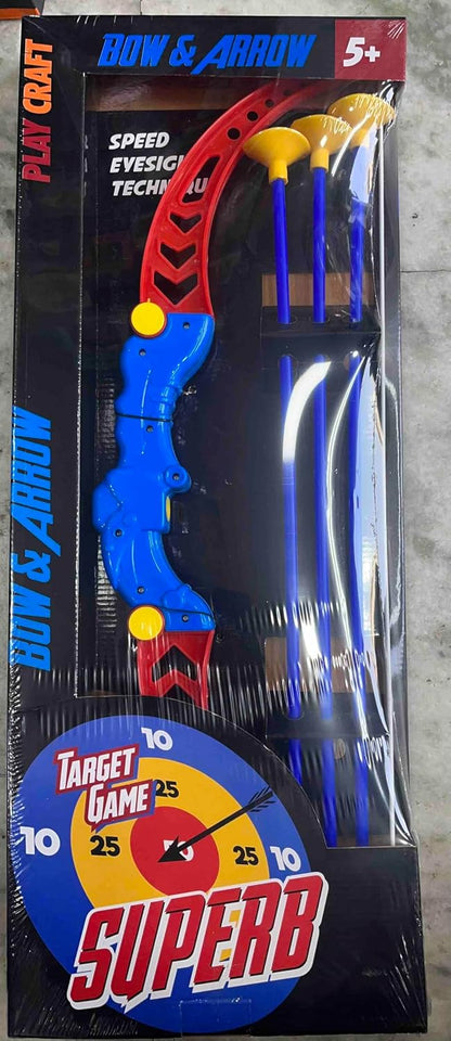 SHAKTISM Archery Set for Kids Target Board Bow and Arrow Toy