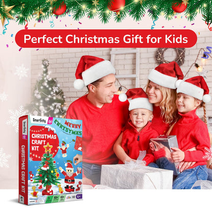 Smartivity Christmas Craft Kit: Build Festive Tree & Santa DIY Activity