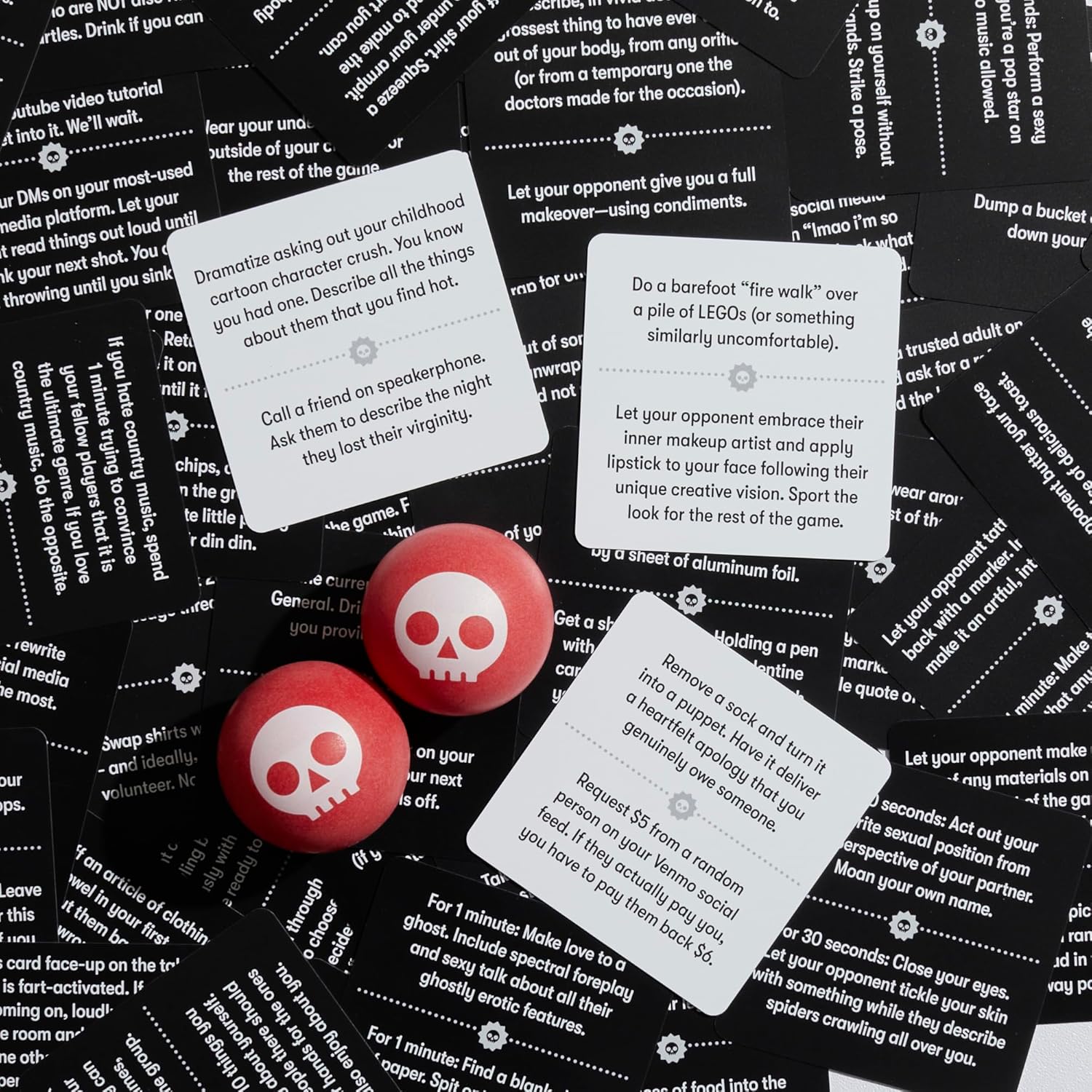 Fear Pong Adult Party Game: Internet Famous Extreme Dares & Wild Challenges