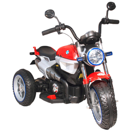 Tip Top 3-Wheel Hot Rod Bike Rechargeable Battery Operated Ride-on for Kids,Red