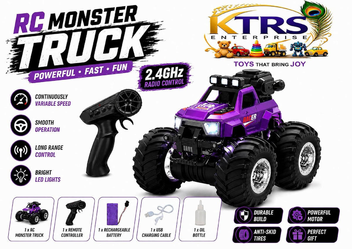 KTRS YL-130-1 Kids 4x4 Off-Road RC Monster Truck Toy