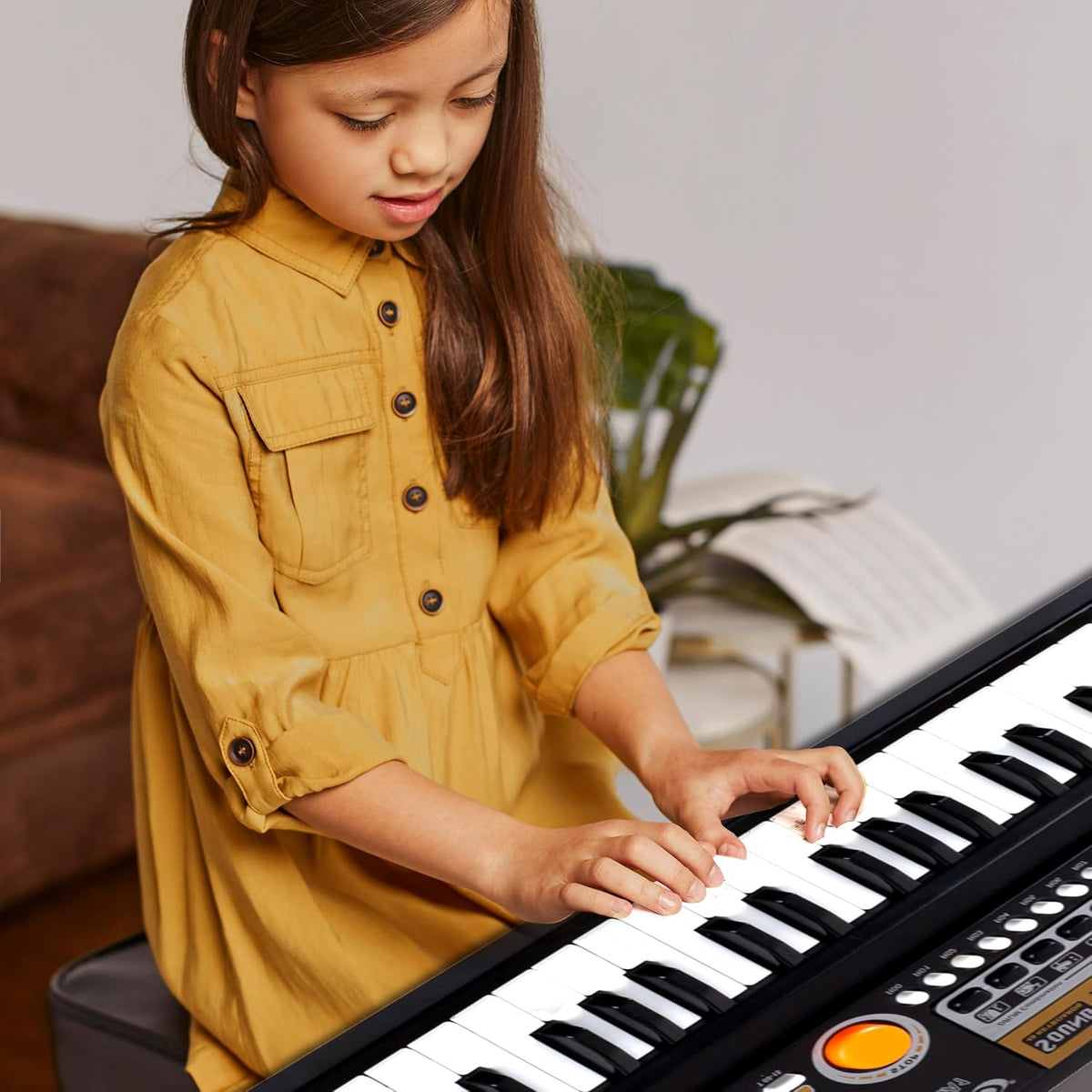 Gooyo 61-Key Musical Piano Keyboard Toy for Kids Black
