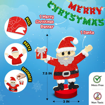 Smartivity Christmas Craft Kit: Build Festive Tree & Santa DIY Activity