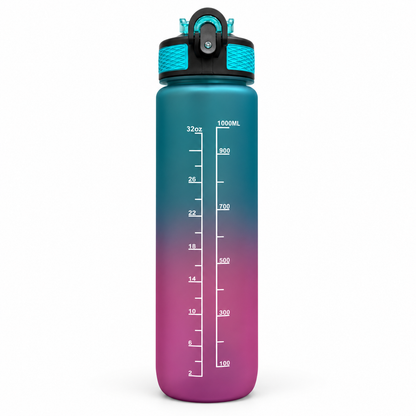 Motivational Water Bottle 1000 ML | BPA-Free with Leak-Proof