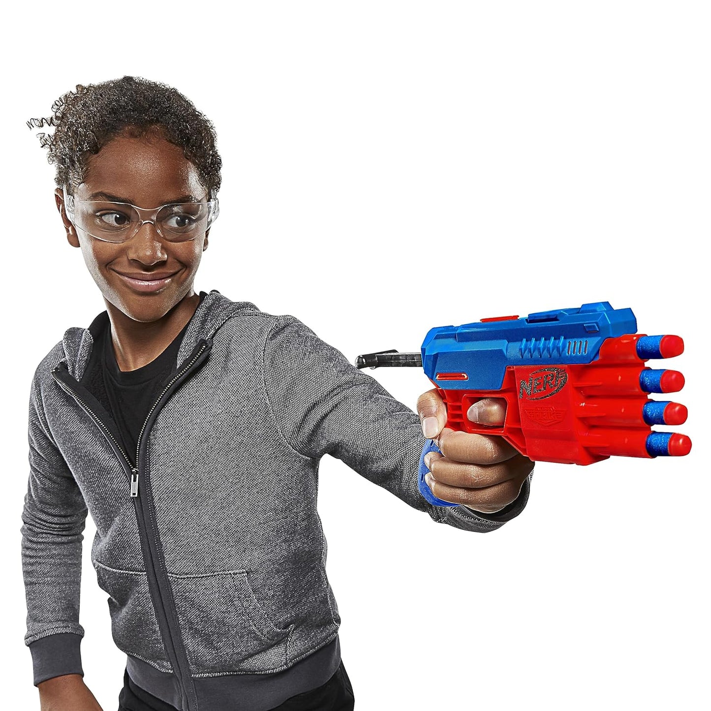Nerf Alpha Strike Claw Dual QS-4 Blaster Set: Two Blasters, Elite Darts
