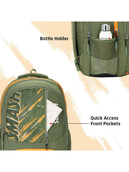 Safari Smash Sport Utility Comes with a Racquet Holder & Rain Cover, School & College Bag with 1 Year Warranty