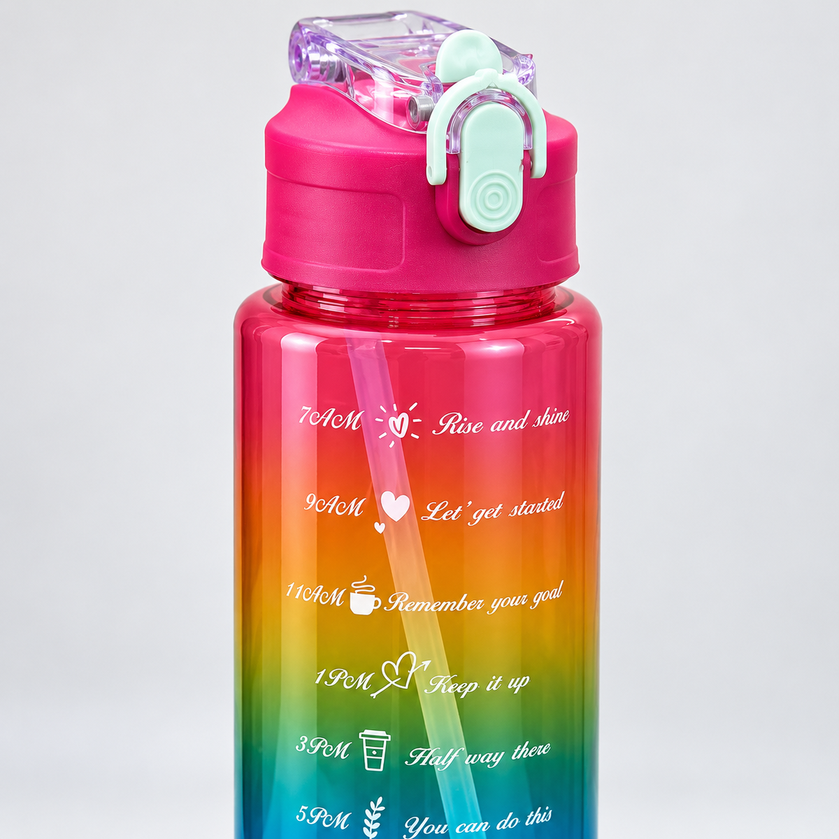Motivational Water Bottle 900 ML | BPA-Free with Leak-Proof