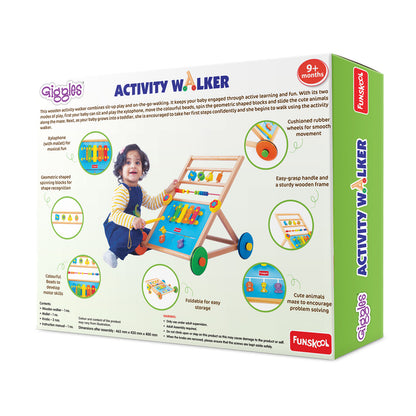Funskool Multi-Activity Baby Walker with Engaging Sounds & Lights for Early Development