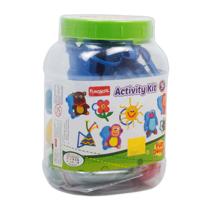 Funskool Fundough Activity Kit: Colorful Dough & Cutters for Creative Kids Play