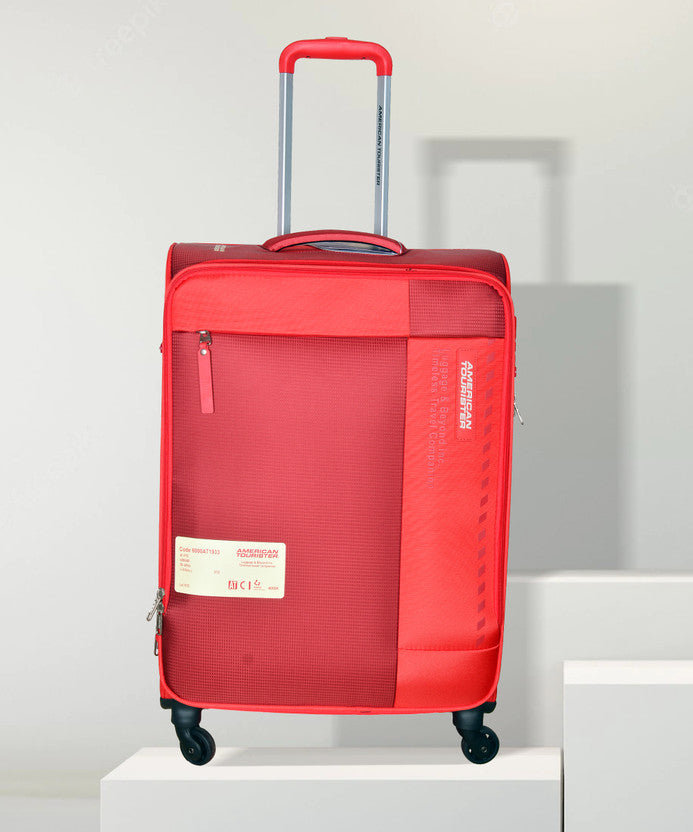 American Tourister Octans 20 Inch Small Expandable Red Strolley