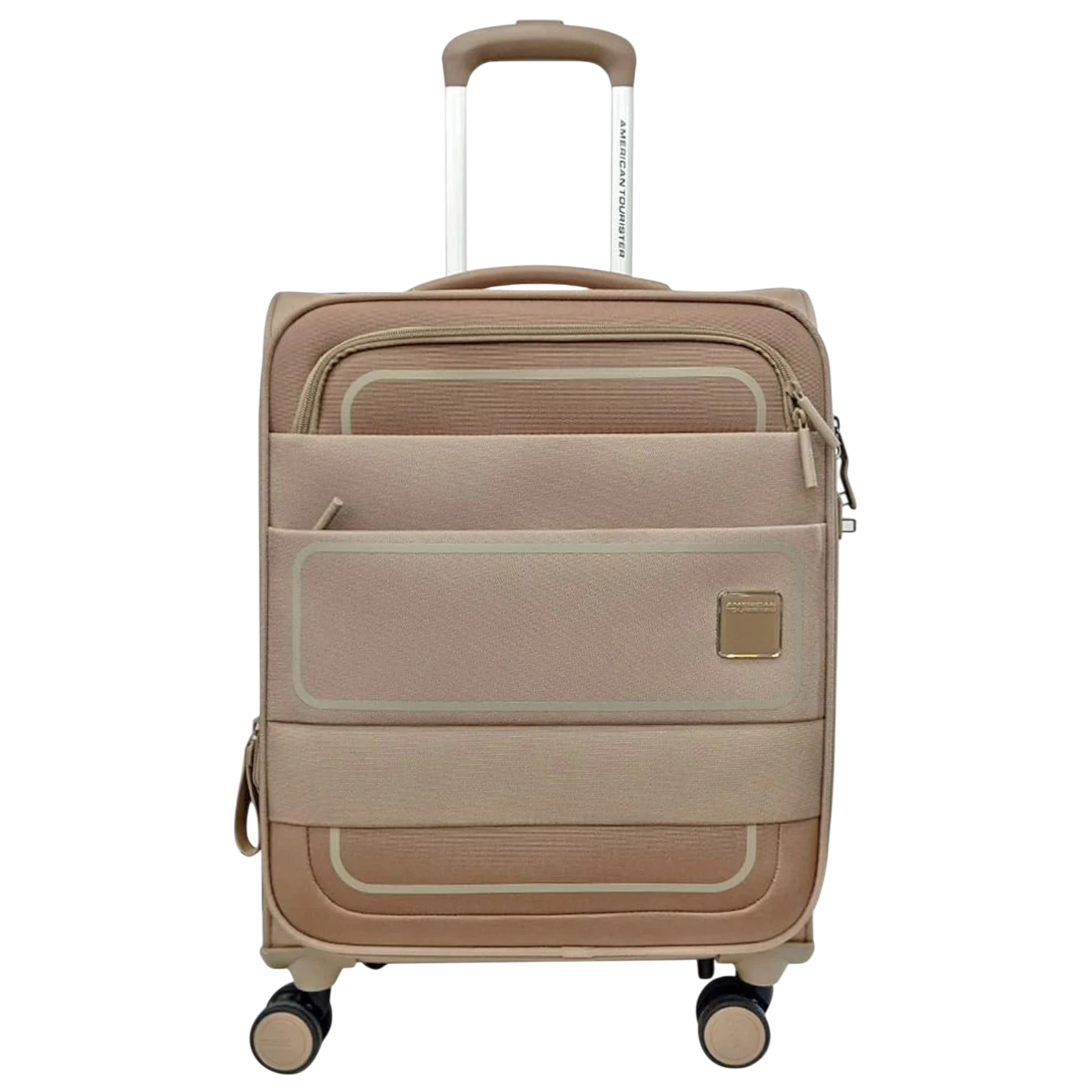 American Tourister Philly+ Expandable 8-Wheel Brown Cabin Strolley 20" inch