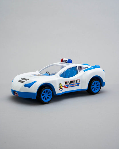 Anand Friction Power Police Cruiser Toy Car - Durable, Authentic Details for Kids
