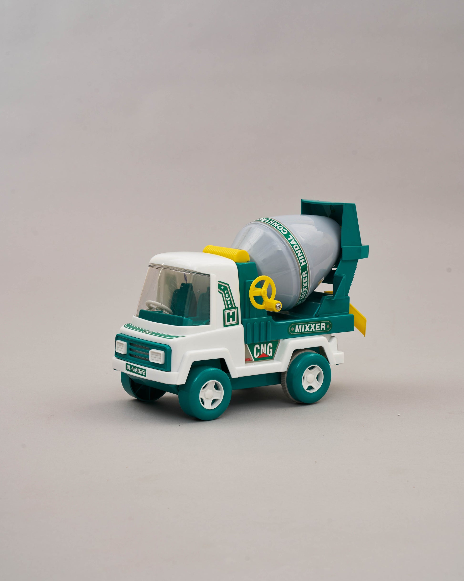 Anand HINDAL Friction-Powered Toy Cement Mixer Truck, Realistic Rotating Drum Fun