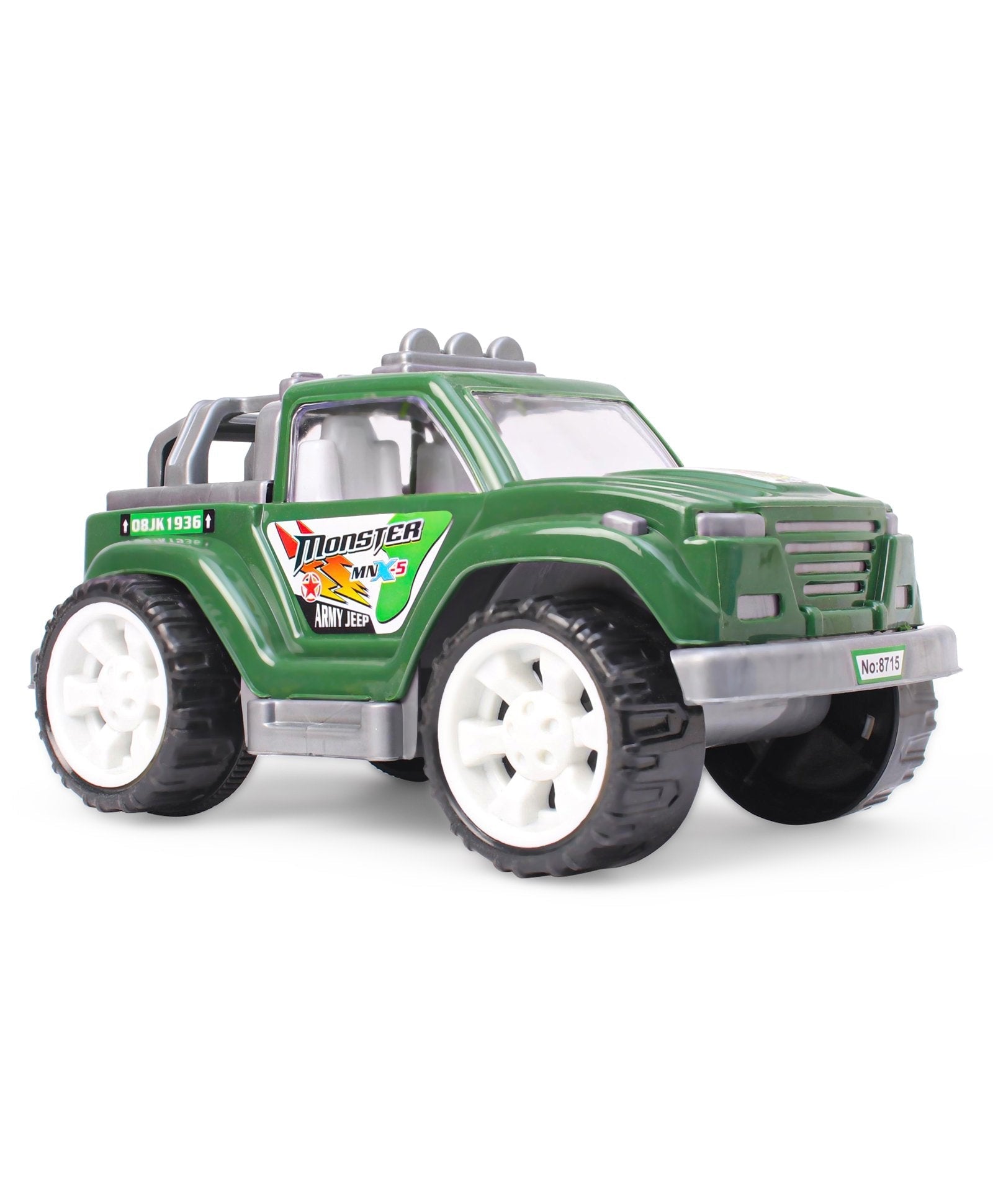 Anand Heavy-Duty Monster Army Friction Powered Jeep Toy Vehicle for Kids