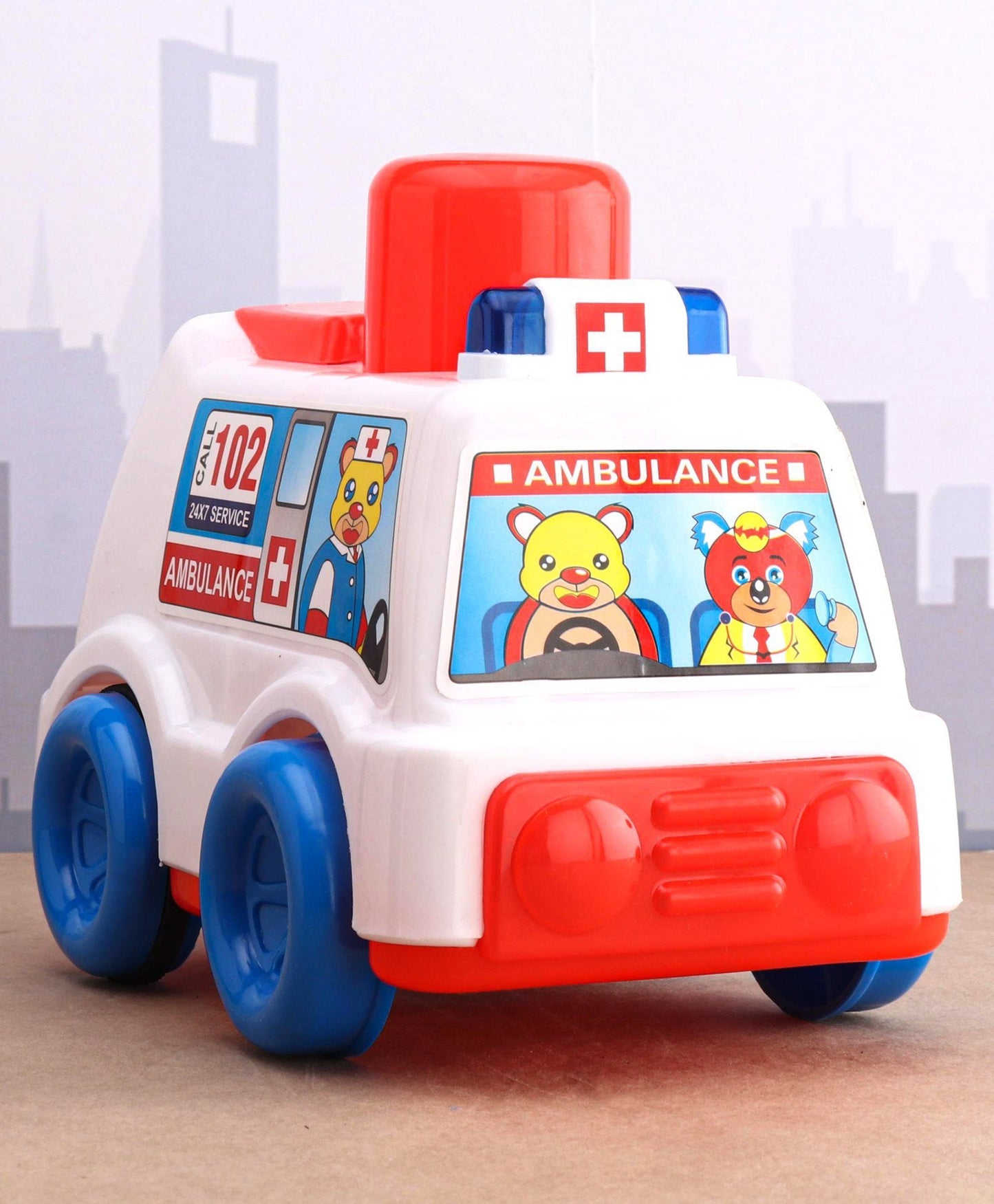Anand Push N Go Ambulance Toy - Interactive Rescue Vehicle for Imaginative Kids