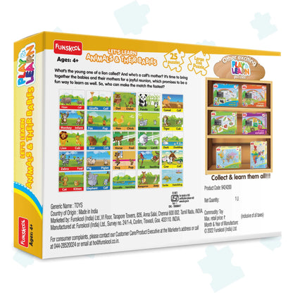 Educational Funskool Animals & Their Babies Matching Puzzle Game for Kids