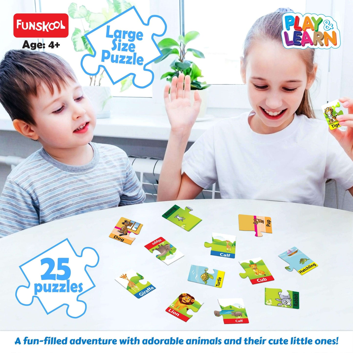 Educational Funskool Animals & Their Babies Matching Puzzle Game for Kids