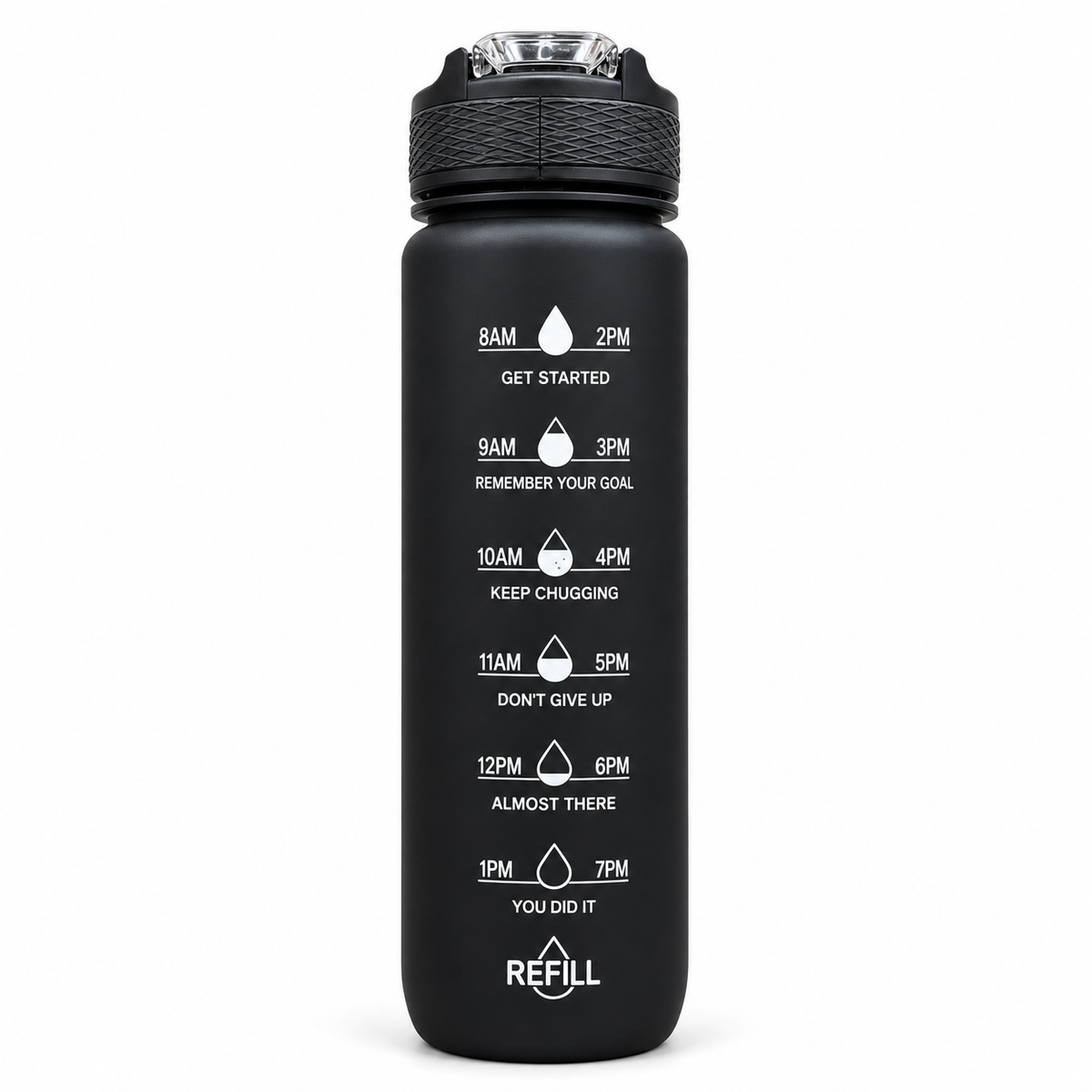 Motivational Water Bottle 1000 ML | BPA-Free with Leak-Proof