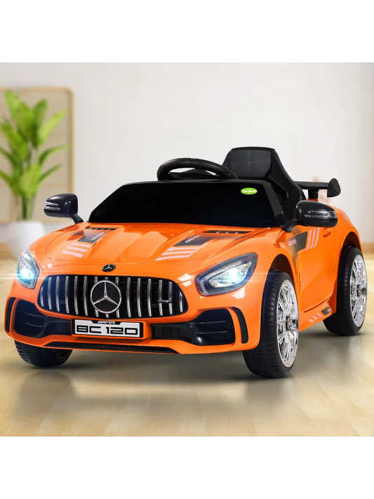 Tip Top Spyder Rechargeable Battery Operated Car for Kids, Ride on Toy Kids Car with Music, USB, Safety Belt | Baby Big Electric Car | Battery Car for Kids to Drive 2 to 5 Years Boy Girl (Orange)