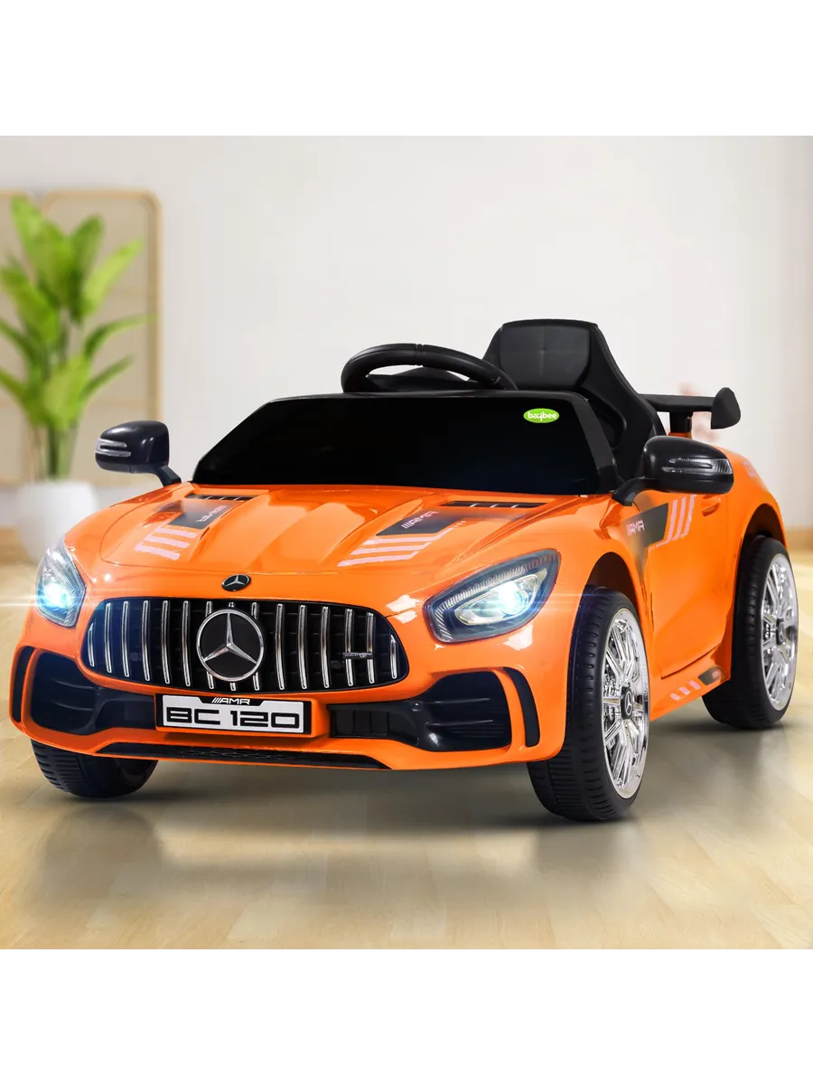Tip Top Spyder Rechargeable Battery Operated Car for Kids, Ride on Toy Kids Car with Music, USB, Safety Belt | Baby Big Electric Car | Battery Car for Kids to Drive 2 to 5 Years Boy Girl (Orange)