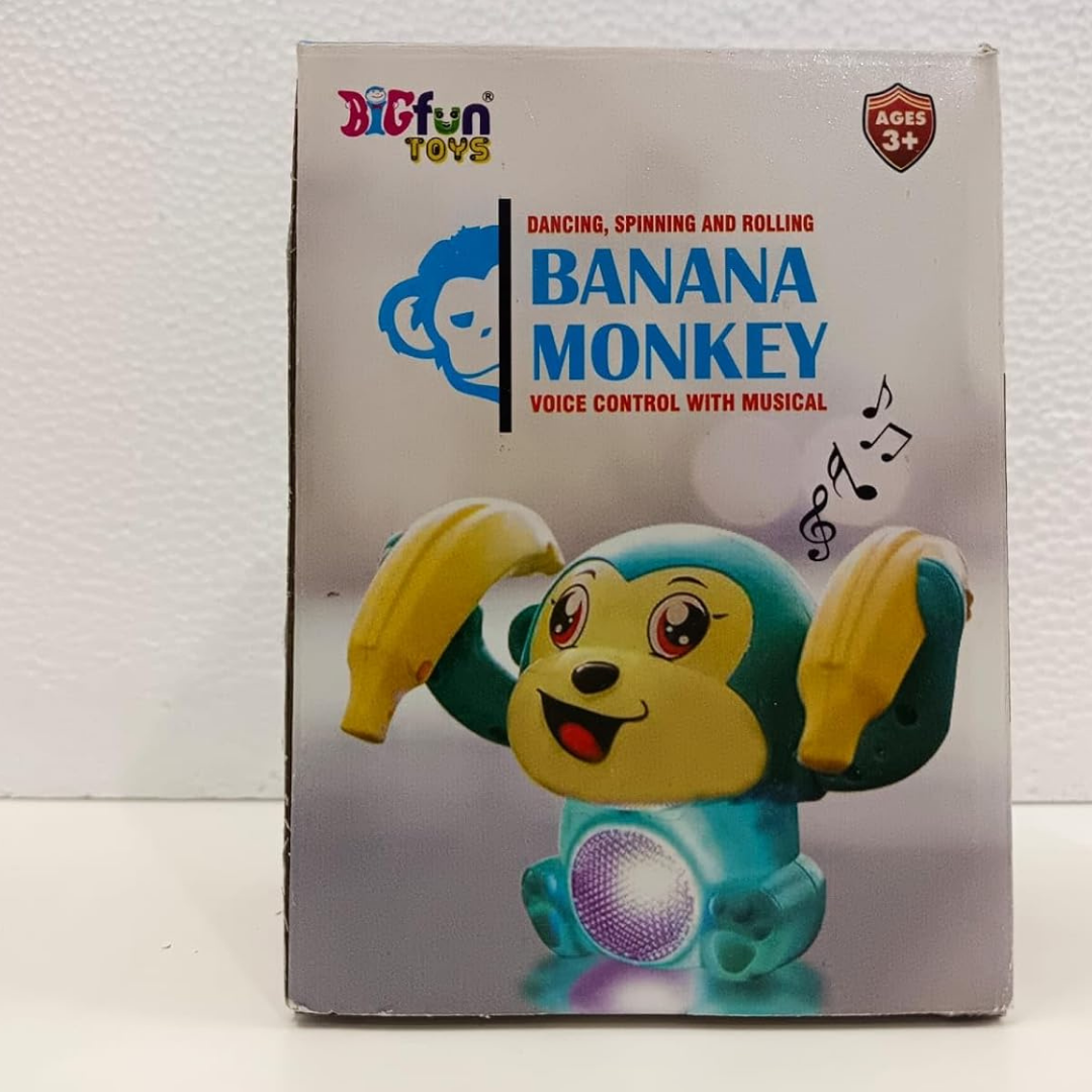 Rolling Banana Monkey Toy